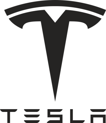Sticker TESLA Logo 1 - Stickers Auto Tesla