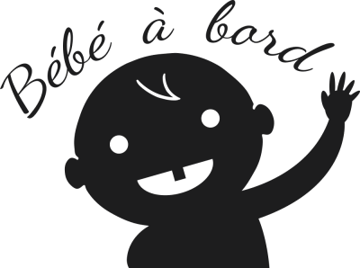 Sticker Bébé à bord coucou - Stickers Bébé à bord Sticker Bébé à bord coucou - Stickers Bébé à bord