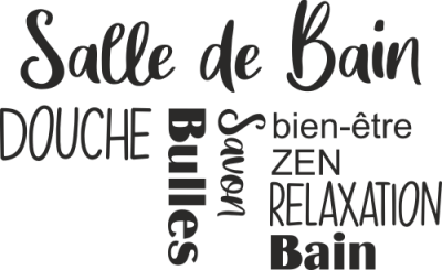 Sticker Mural Citation Salle de Bain 3 - Stickers Citations Salle de Bain