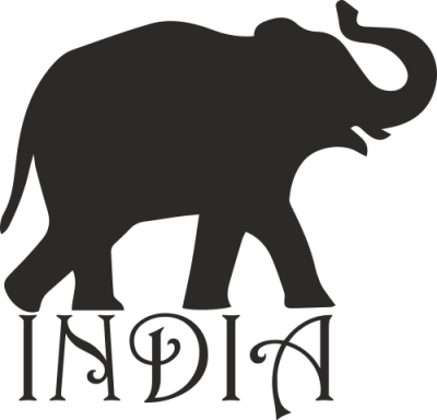 Sticker muraux Éléphant Inde - Stickers Monuments
