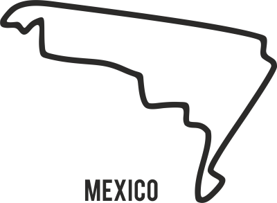 Sticker Circuit Mexico - Stickers Circuits F1