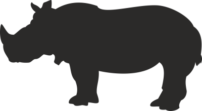 Sticker Rhinocéros - Stickers Animaux Sticker Rhinocéros - Stickers Animaux