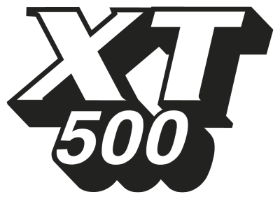 xt 500 - Stickers moto Yamaha
