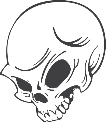 Skull 01 - Stickers Tetes de Mort