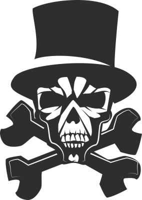 Sticker Skull Chapeau - Stickers Tetes de Mort Sticker Skull Chapeau - Stickers Tetes de Mort