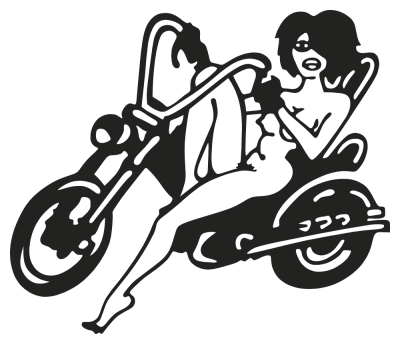 femme biker - Stickers Sexy et Playboy