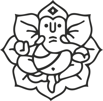 Sticker Symbole Ganesh 6 - Stickers Symbole Ganesh