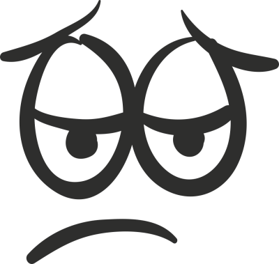 Sticker Smiley Triste - Stickers Humours