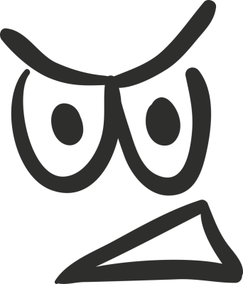 Sticker Smiley Colère - Stickers Humours Sticker Smiley Colère - Stickers Humours
