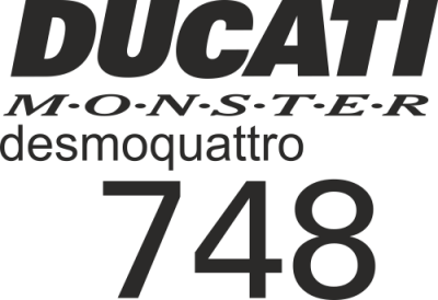 Sticker DUCATI MONSTER 748 - Stickers Moto Ducati