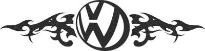 Sticker Volkswagen Flammes - Stickers Auto Volkswagen