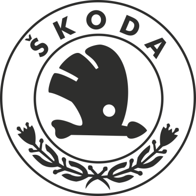 Sticker Skoda Logo - Stickers Auto Skoda