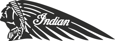 Sticker Indian Gauche - Stickers Moto Indian