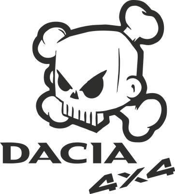 Sticker Dacia Dc Shoes - Stickers 4x4 Logo Racers