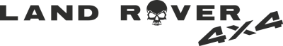 Sticker Land Rover Skull - Stickers 4x4 Logo Racers