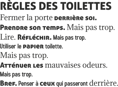 Sticker Les Règles Toilettes - Stickers Textes et Citations Humour Toilettes