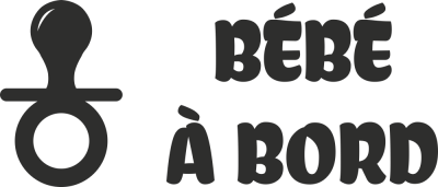 Sticker Bébé à Bord Tétine - Stickers Bébé à bord Sticker Bébé à Bord Tétine - Stickers Bébé à bord
