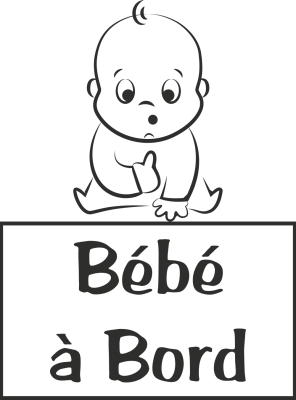 Sticker Bébé à Bord Bébé - Stickers Bébé à bord