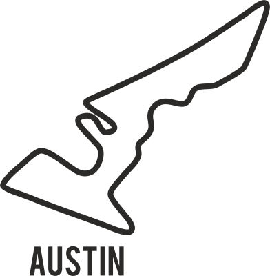 Sticker Circuit Austin - Stickers Circuits F1