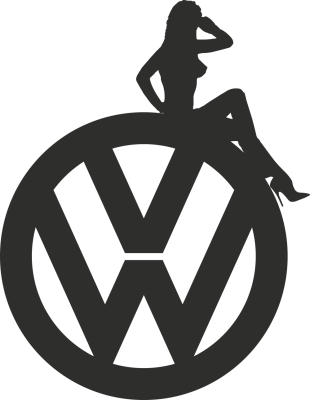 Sticker Sexy Logo Vw - Stickers Auto Volkswagen