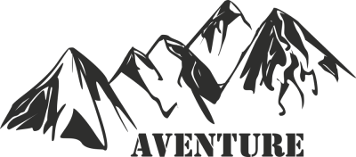 Sticker Montagne Aventure - Stickers 4x4 Logo Racers
