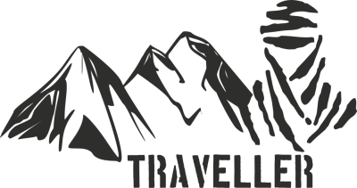 Sticker Montagne Touareg Traveller - Stickers 4x4 Logo Racers