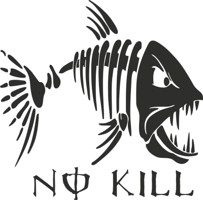 Sticker No Kill - Stickers Pêche