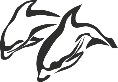 Sticker Dauphins - Stickers Poisson Sticker Dauphins - Stickers Poisson