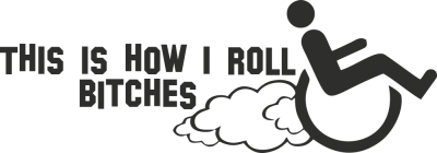 Sticker Handicapé This Is How - Stickers Humours Sticker Handicapé This Is How - Stickers Humours
