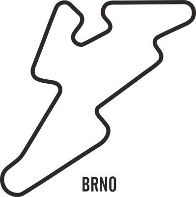 Sticker Circuit BRNO - Stickers Circuits Moto GP