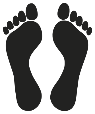 pieds - Stickers Mer Décoration