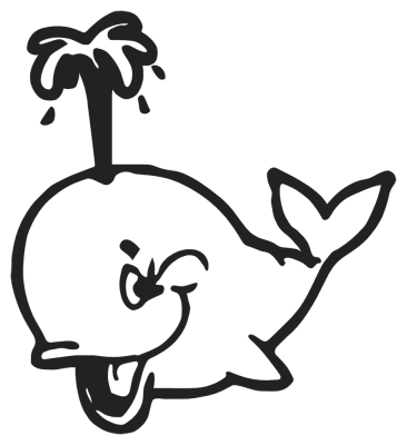 baleine - Stickers Poissons