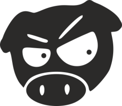 JDM Pig inversé - Stickers Racer & Drift JDM Pig inversé - Stickers Racer & Drift