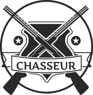 Sticker Déco Baril Chasse 3 - Stickers Décoration Baril