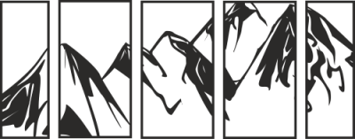 Sticker Effet Cadre Montagne - Stickers Effet Cadre Sticker Effet Cadre Montagne - Stickers Effet Cadre