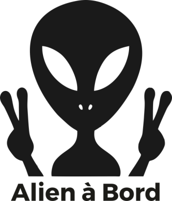Sticker Alien à Bord - Stickers Bébé à bord Sticker Alien à Bord - Stickers Bébé à bord