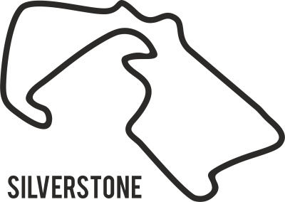 Sticker Circuit Silverstone - Stickers Circuits F1