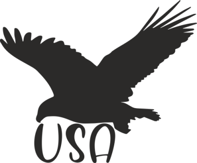 Sticker muraux aigle USA - Stickers Monuments