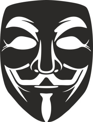 Sticker Masque Anonymous - Stickers Série et Cinéma