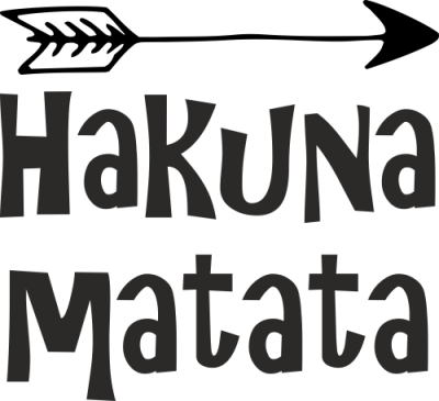 Sticker Citation Hakuna Matata - Stickers Citations Salon