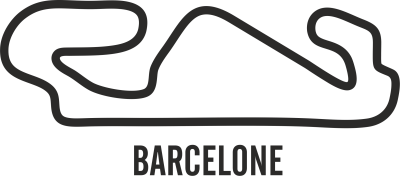 Sticker Circuit Barcelone - Stickers Circuits F1