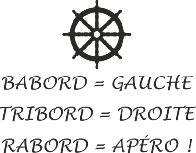 Sticker Mural Citation Apéro Marin Babord Tribord - Stickers Textes et Citations Cuisine Sticker Mural Citation Apéro Marin Babord Tribord - Stickers Textes et Citations Cuisine