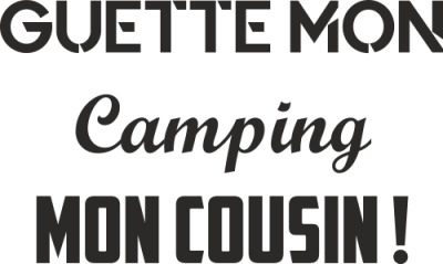 Sticker Guette mon camping - Stickers Caravane
