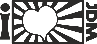 I love JDM - Stickers Racer & Drift I love JDM - Stickers Racer & Drift