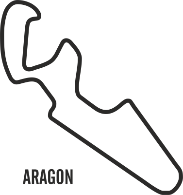 Sticker Circuit Aragon - Stickers Circuits Moto GP