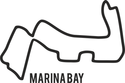 Sticker Circuit Marina Bay - Stickers Circuits F1