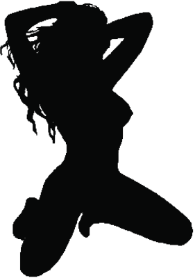 Silhouette Femme Sexy 5 - Stickers Sexy et Playboy