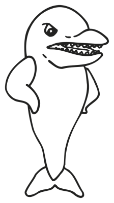 dauphin - Stickers Poisson dauphin - Stickers Poisson