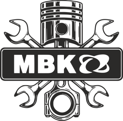 Sticker MBK Logo Piston - Stickers Moto MBK Sticker MBK Logo Piston - Stickers Moto MBK