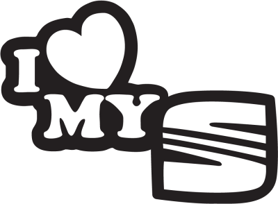 I Love My Seat - Stickers Racer & Drift I Love My Seat - Stickers Racer & Drift